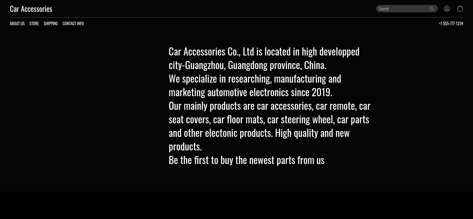 Caraccsessuaries.company.site Screenshot