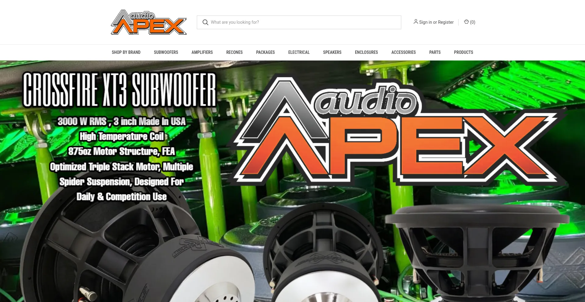 Website screenshot of Caraudiobargain.com