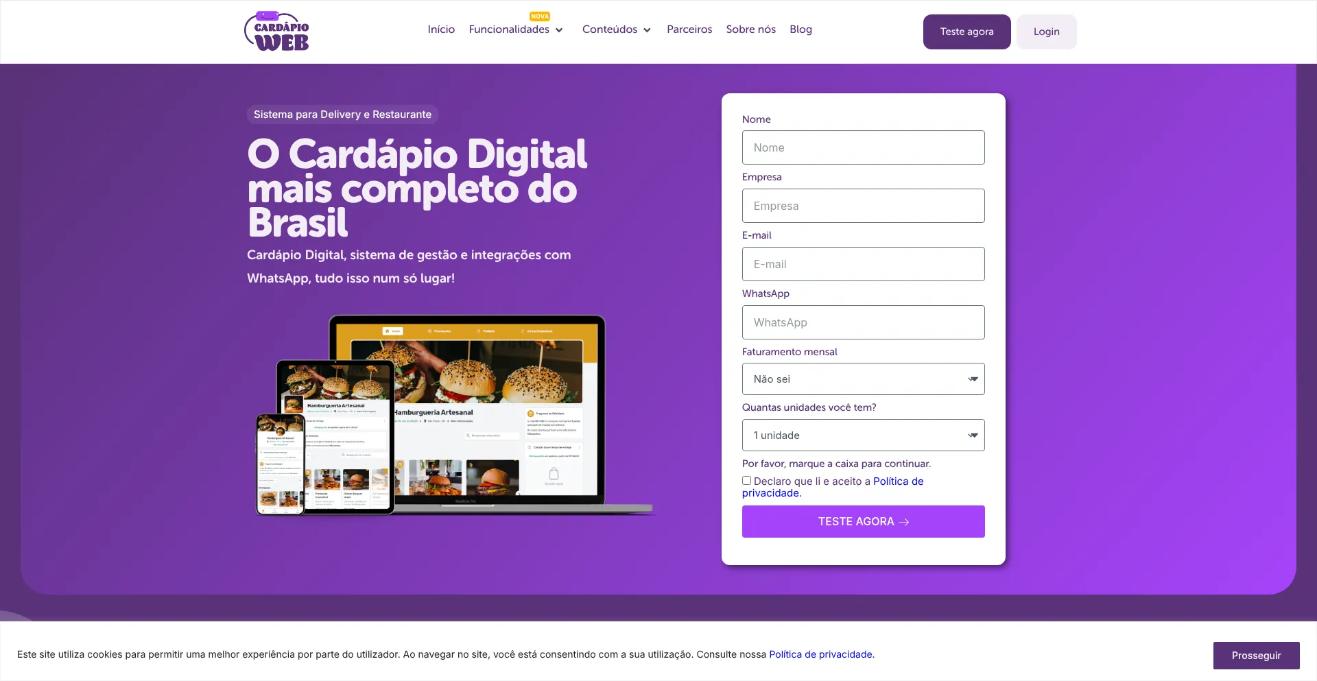 ¿És Seguro y Confiable Cardapioweb.com?