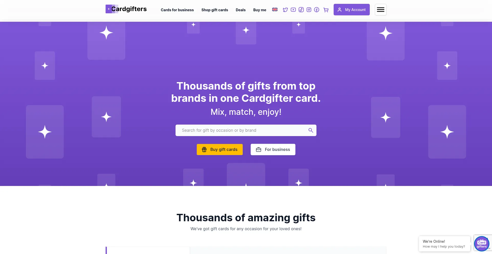¿És Seguro y Confiable Cardgifters.com?