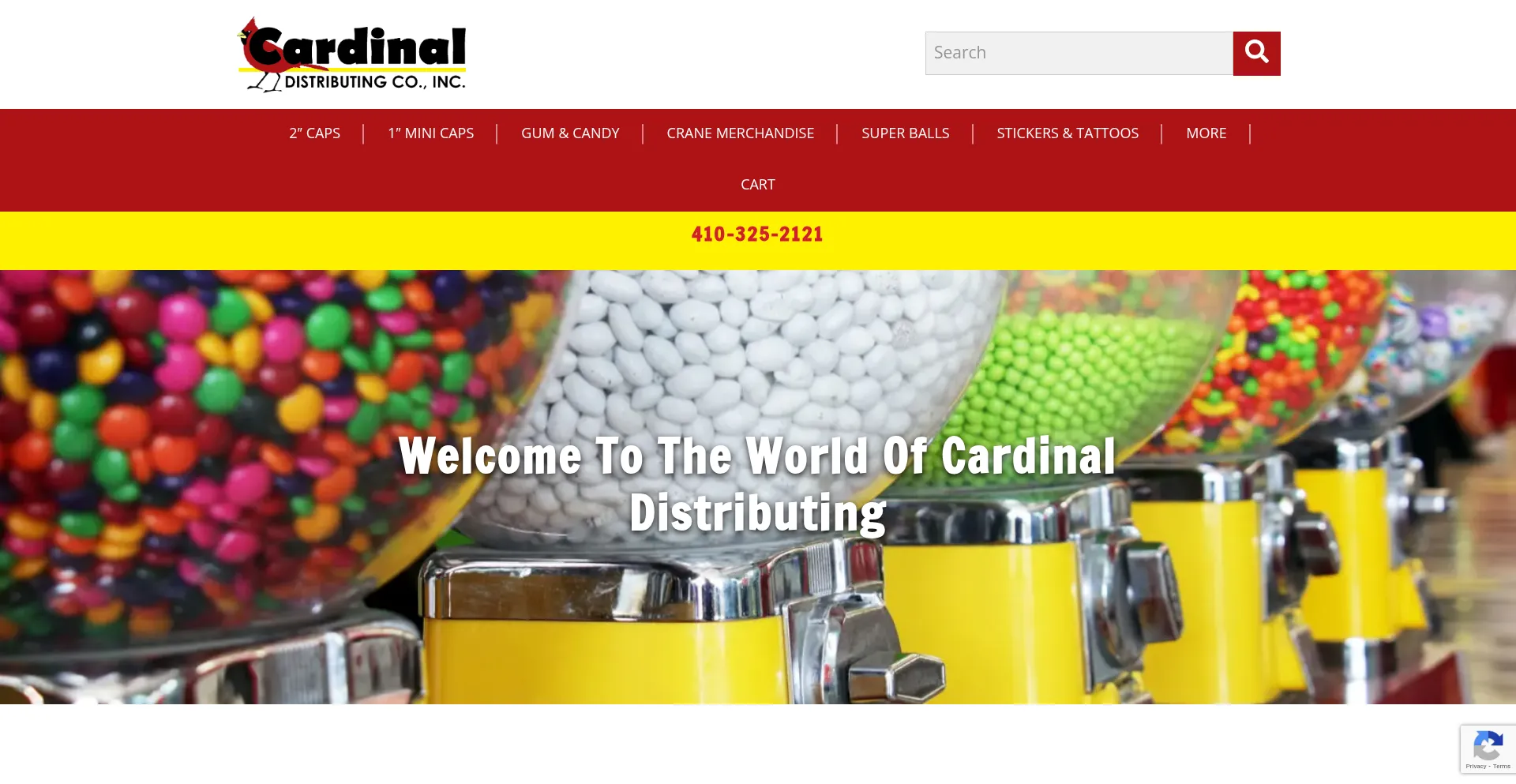 Website screenshot of Cardinaldist.com