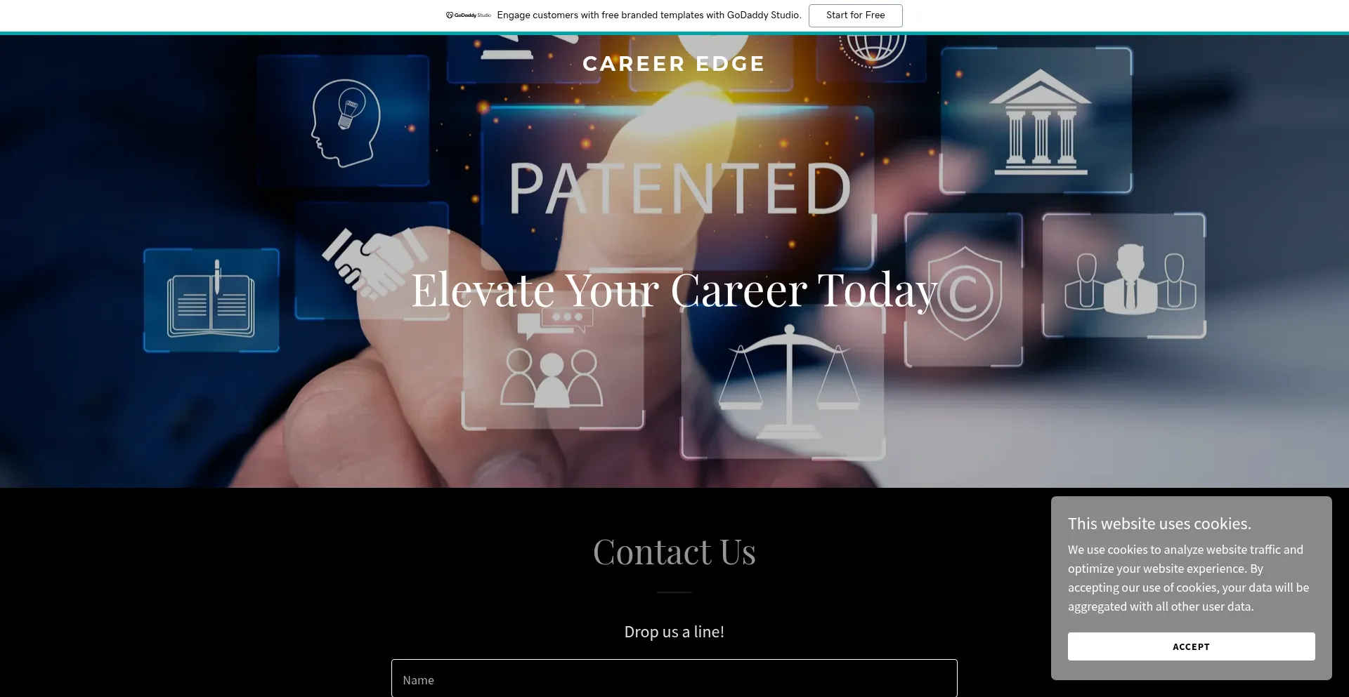 Website screenshot of Careercoachinghelp.com