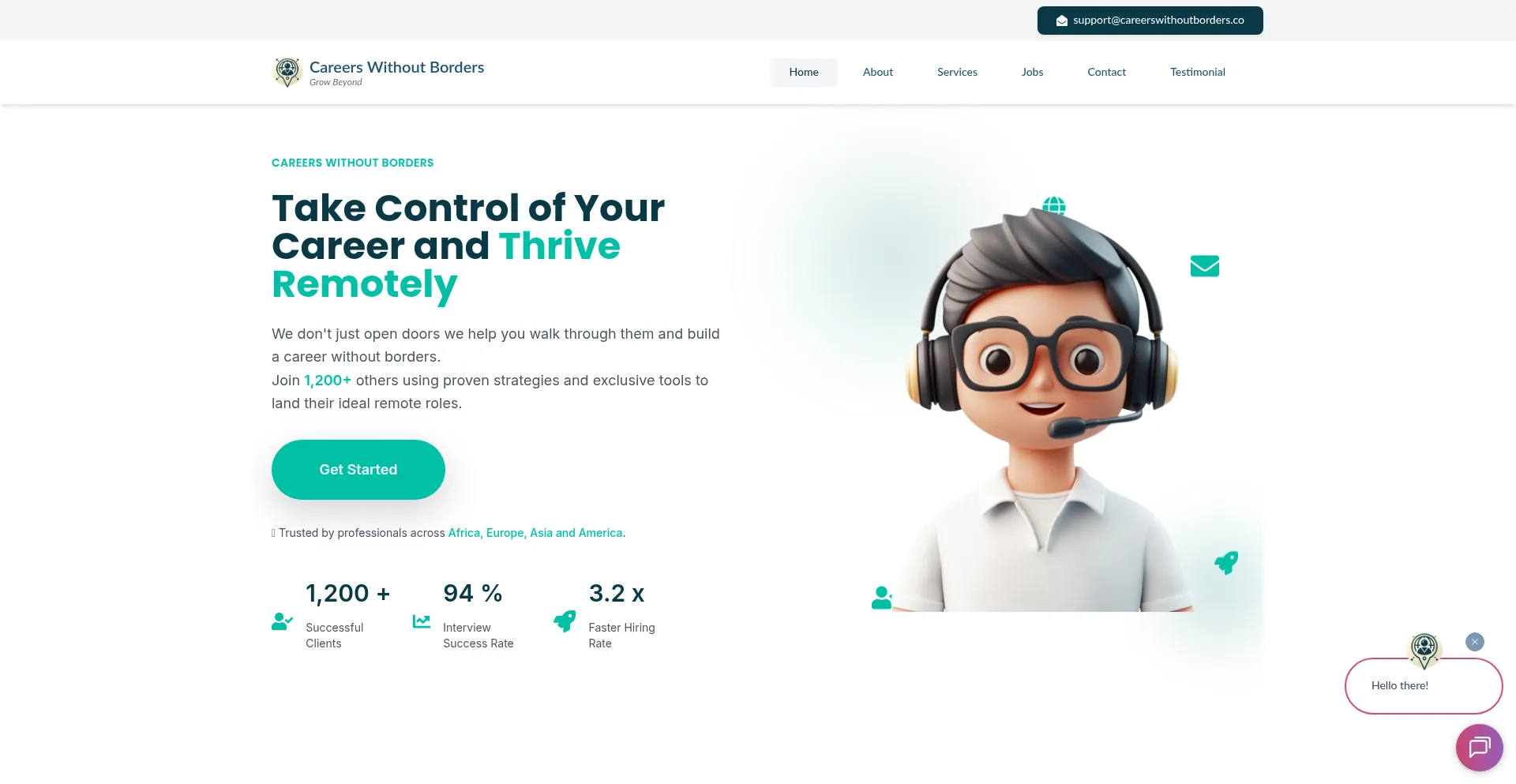 Careerswithoutborders.co Screenshot