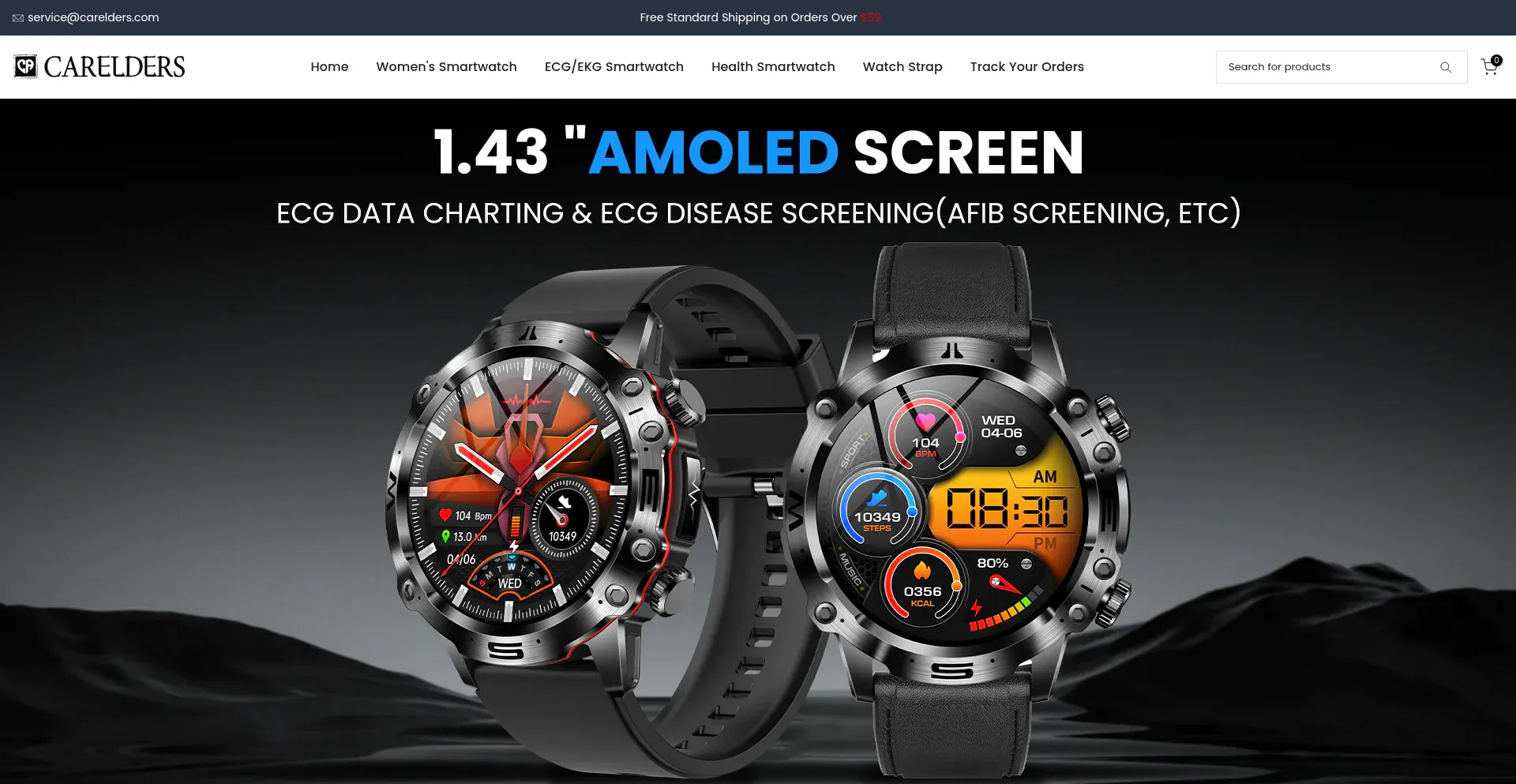 Website screenshot of Carelders.com