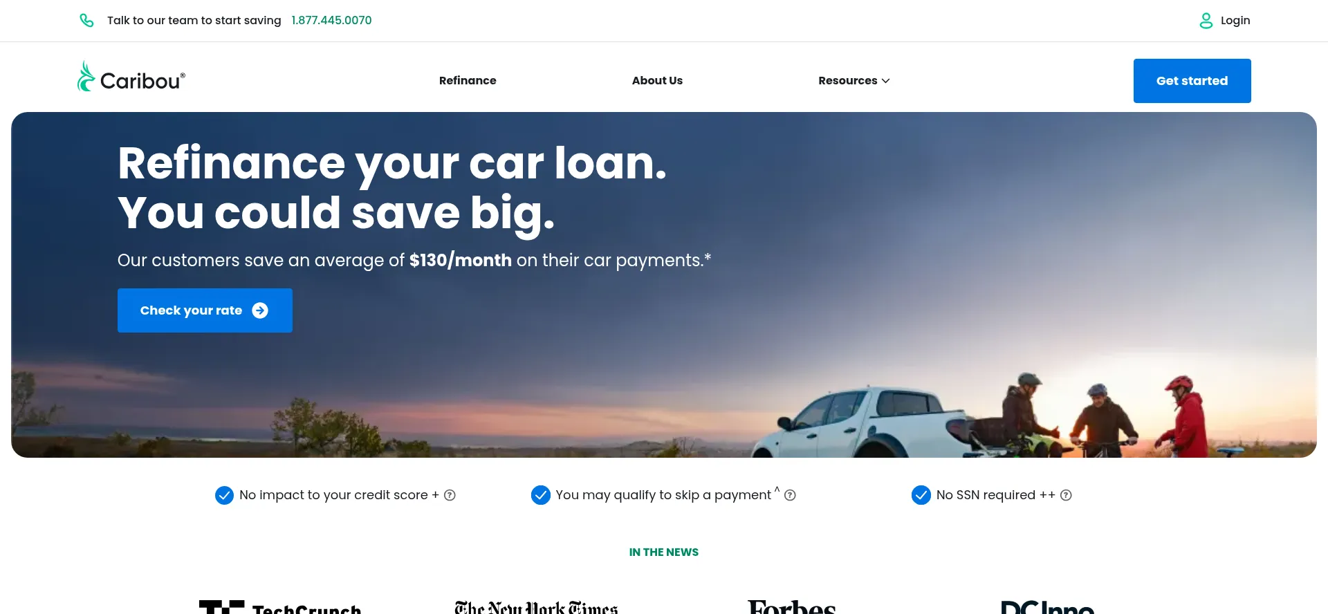 Caribou.com Screenshot