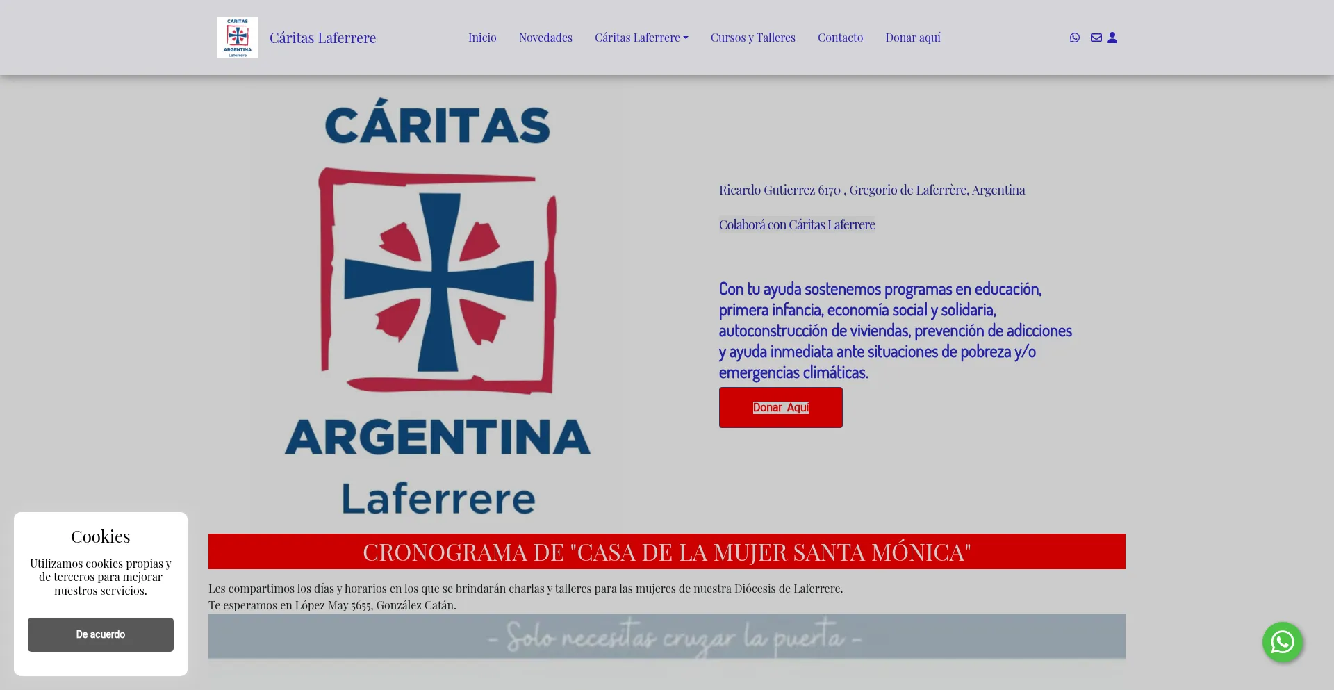 Caritaslaferrere.com.ar