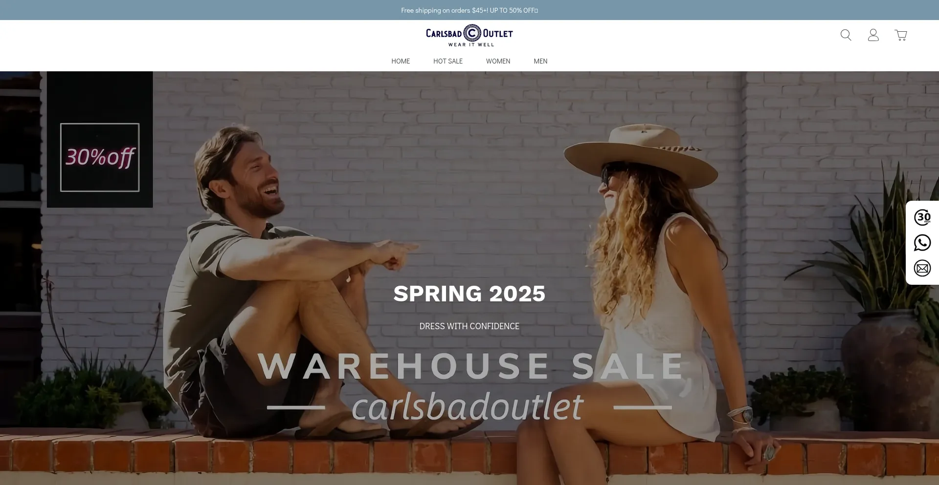 Website screenshot of Carlsbadoutlet.shop