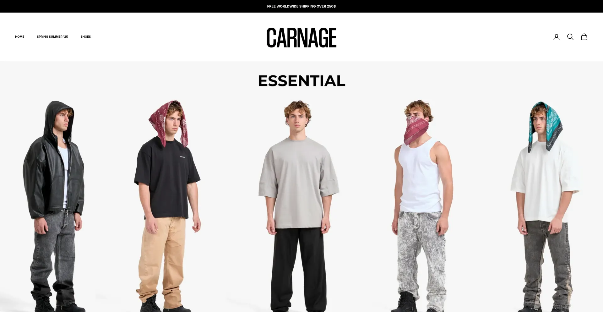 Website screenshot of Carnageclo.com