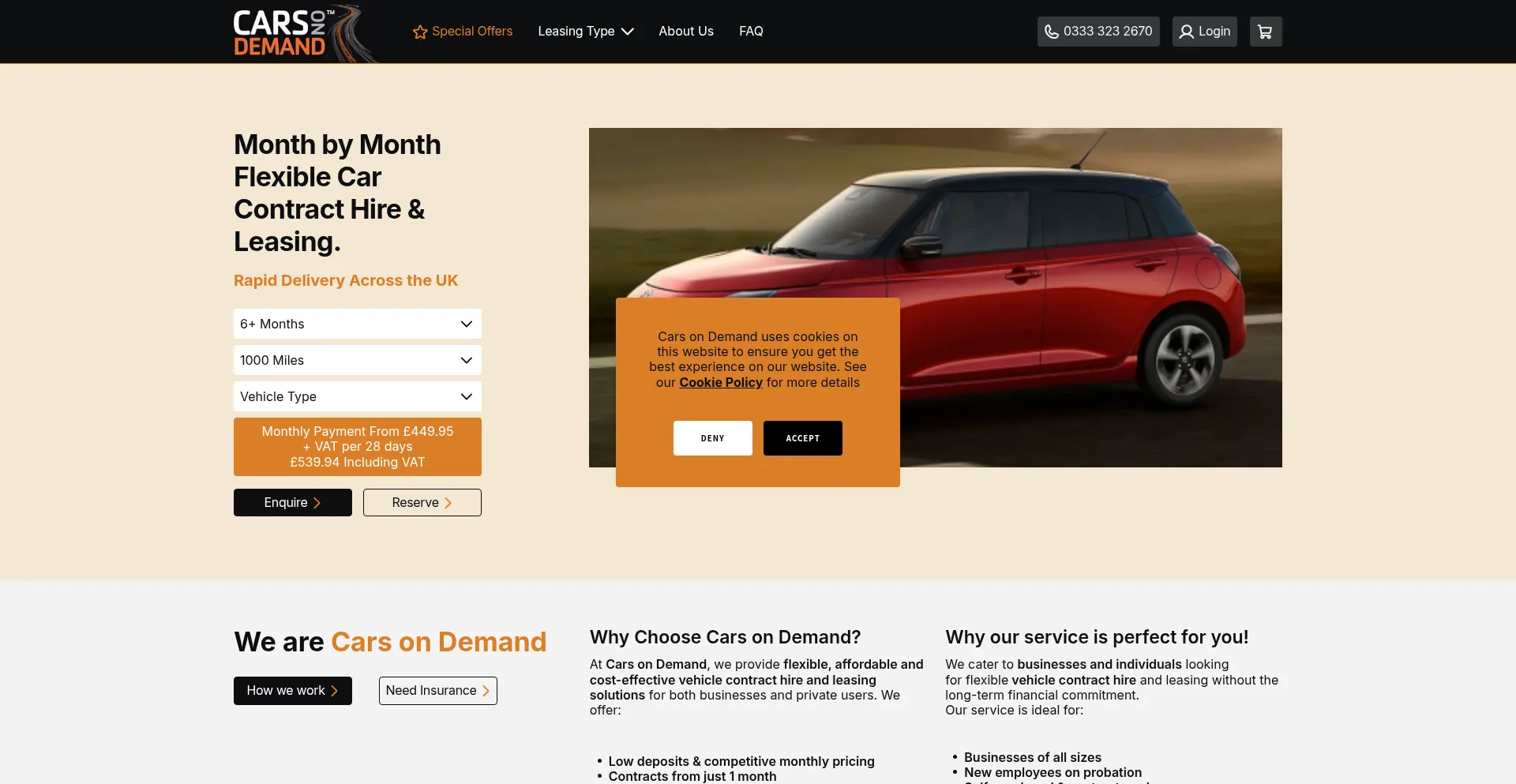 Carsondemand.co.uk Screenshot