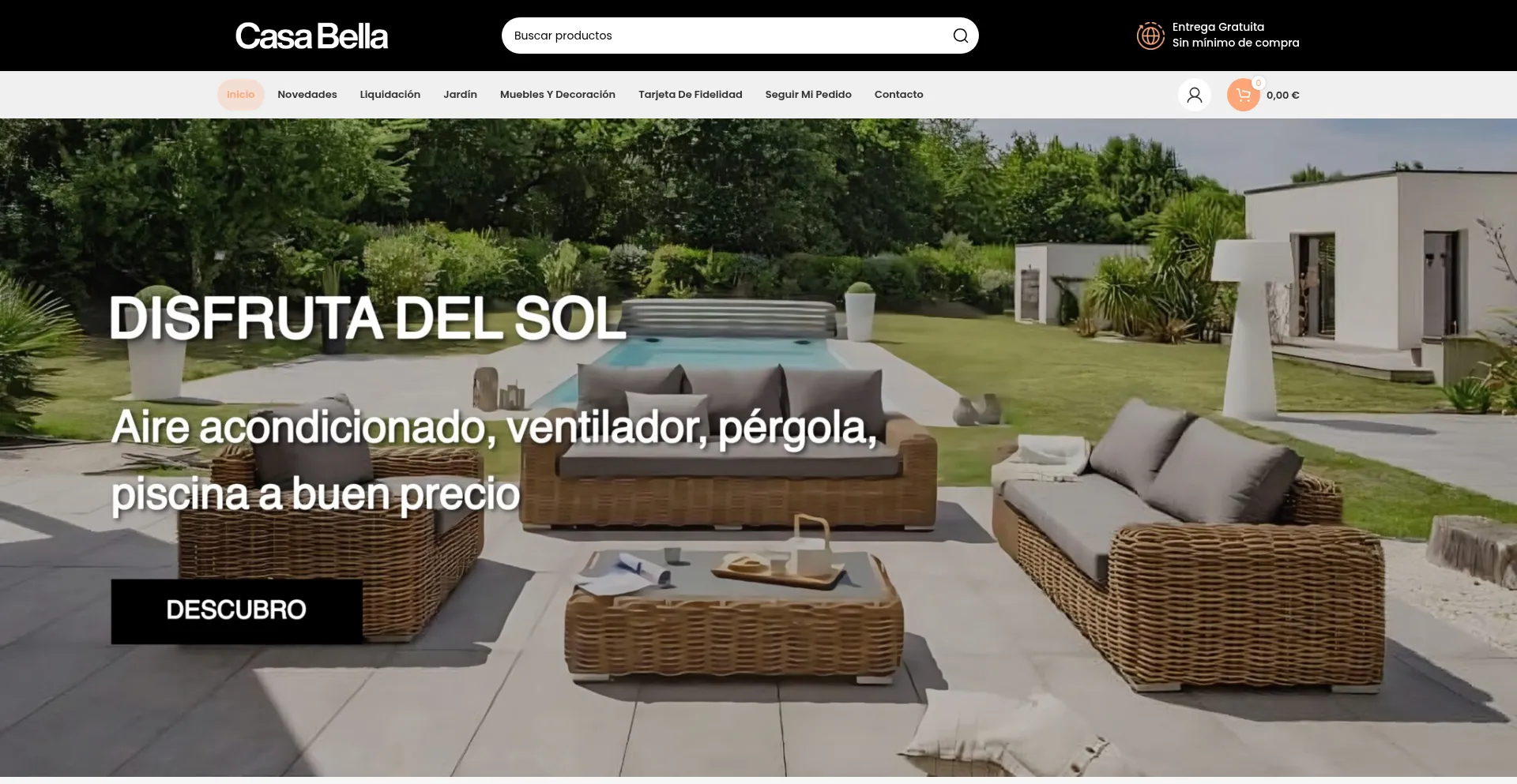 Website screenshot of Casabella-es.com