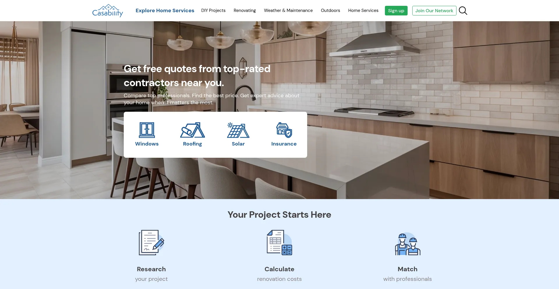 Website screenshot of Casabilitysms.com
