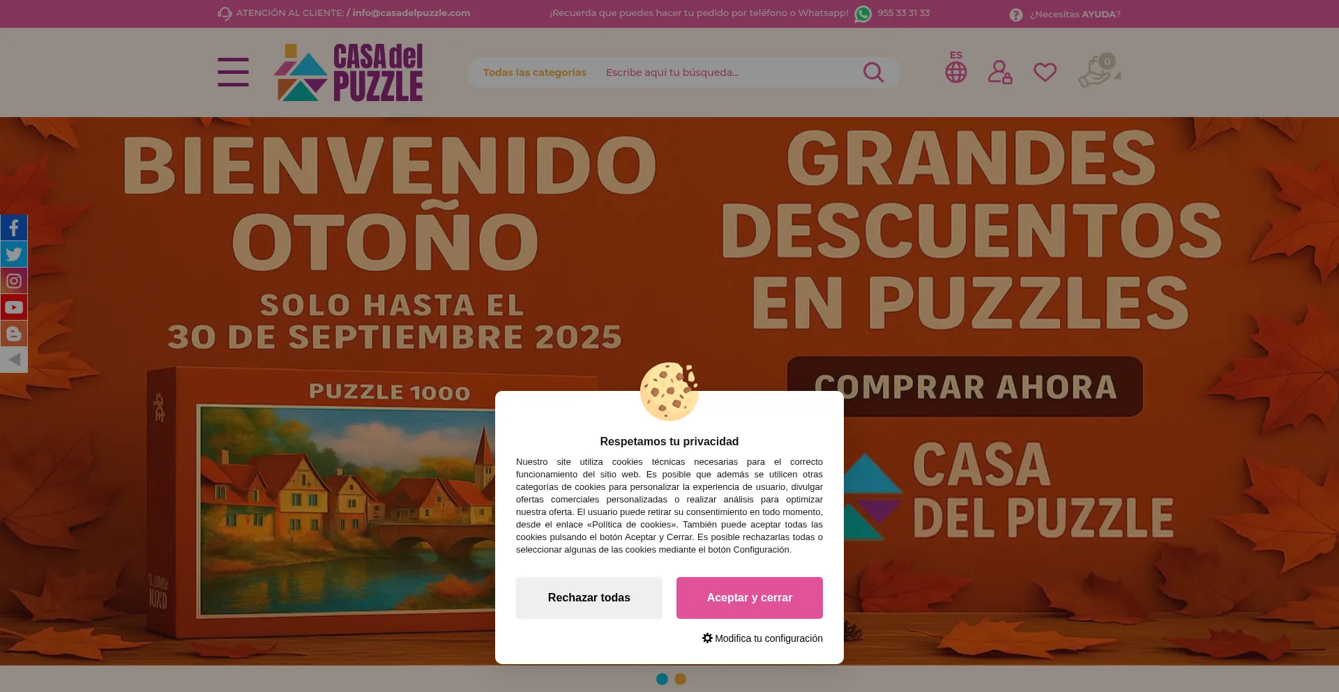 Casadelpuzzle.com Screenshot