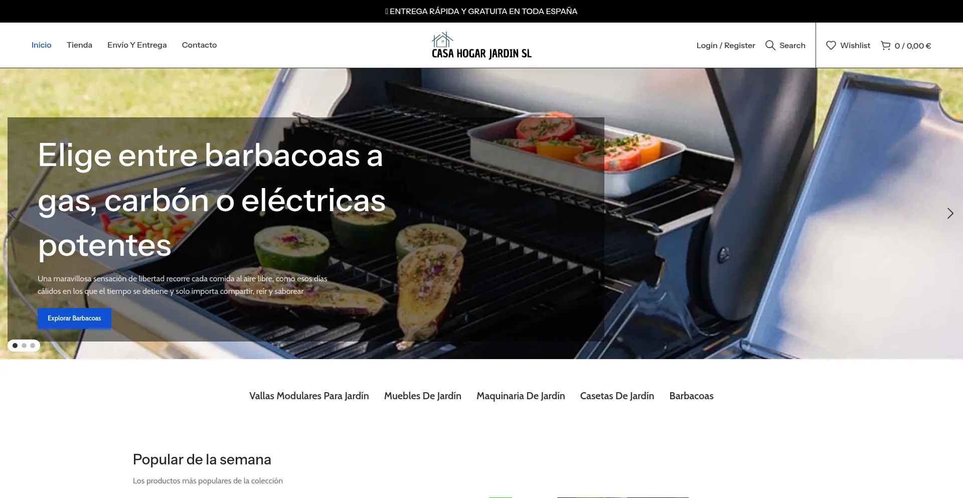 Website screenshot of Casahogarjardinsl.com