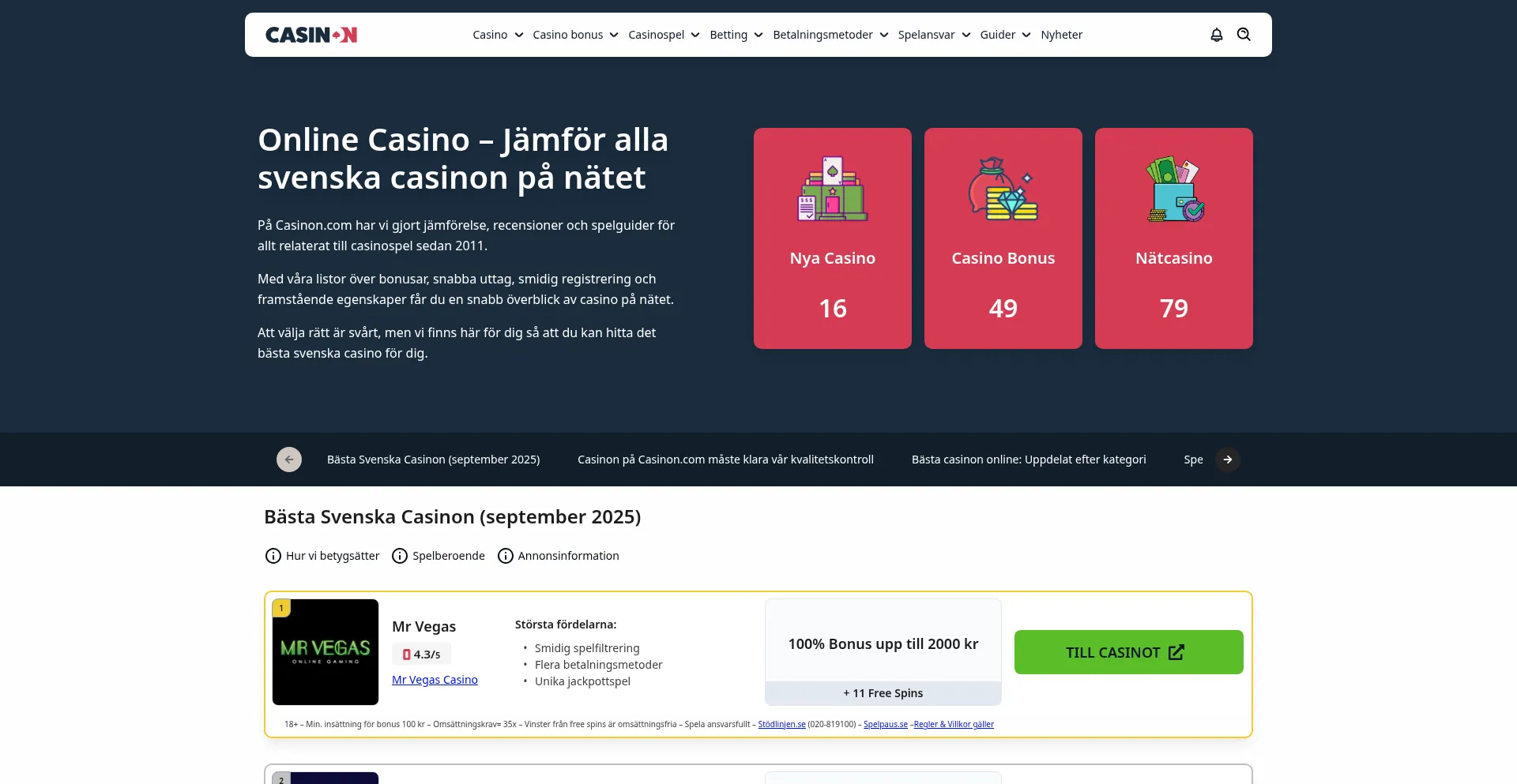 ¿És Seguro y Confiable Casinon.com?