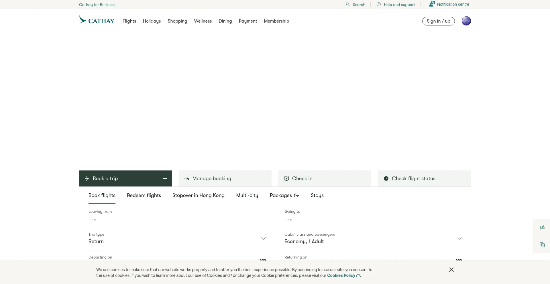 ¿És Seguro y Confiable Cathaypacific.com?