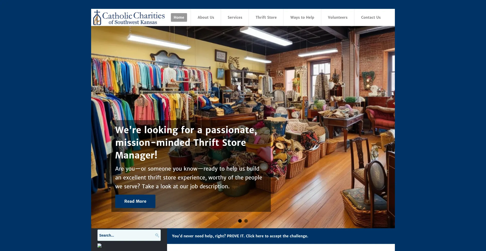 Catholiccharitiesswks.org Screenshot