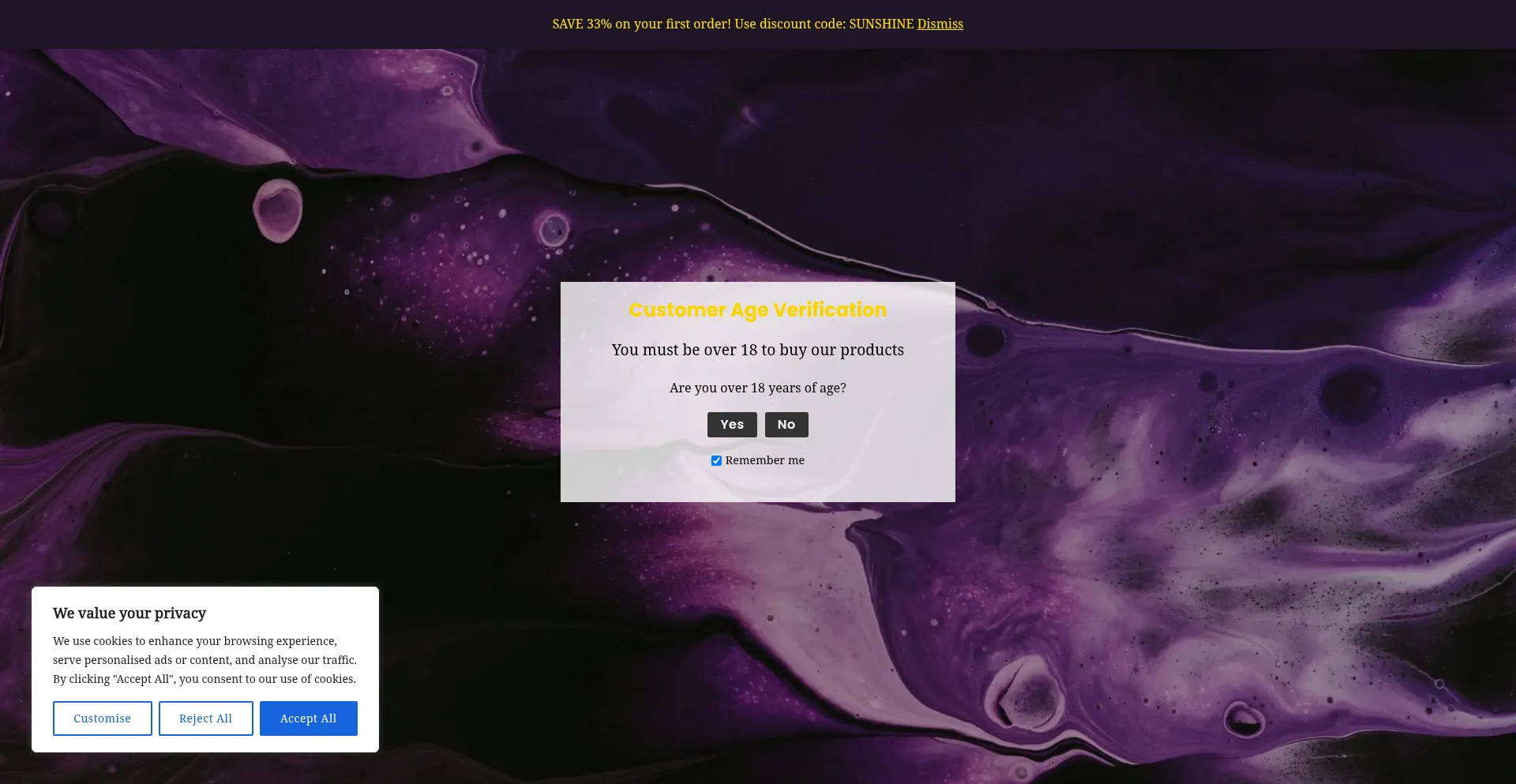 Website screenshot of Cbdgold.life