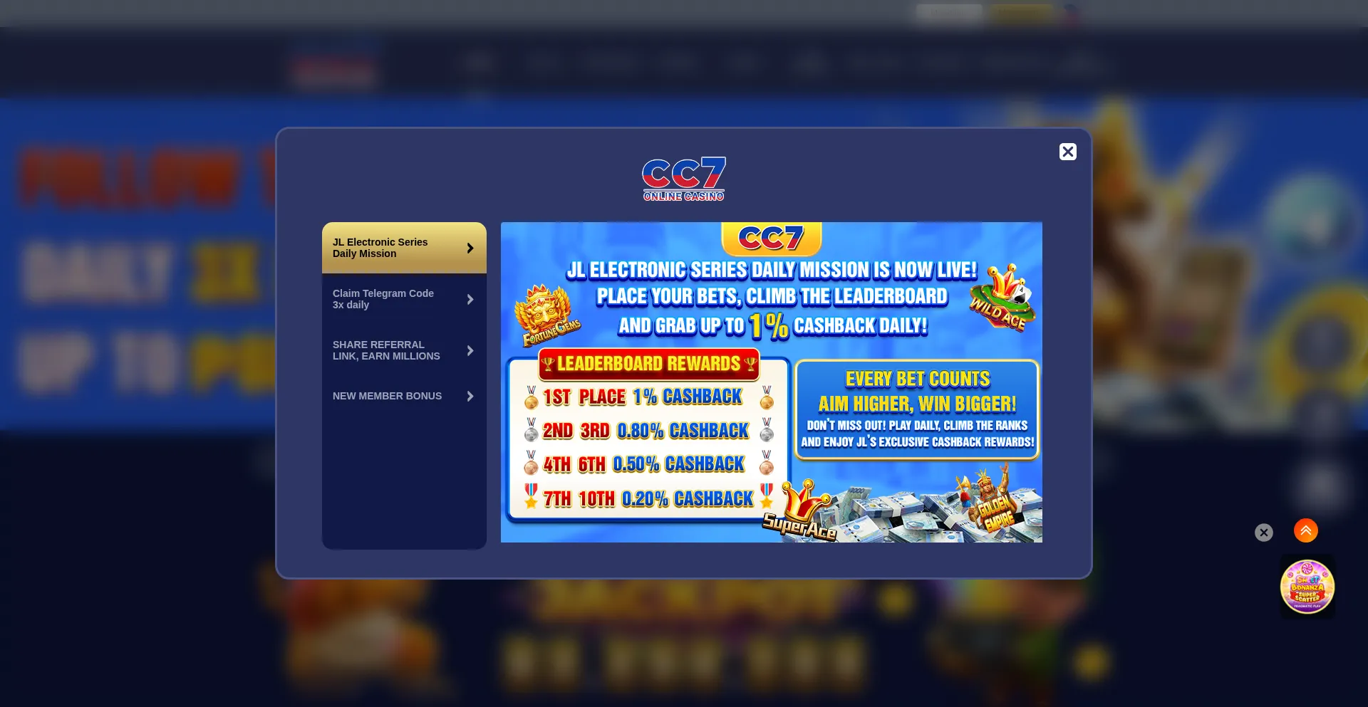 Website screenshot of Cc7.pro