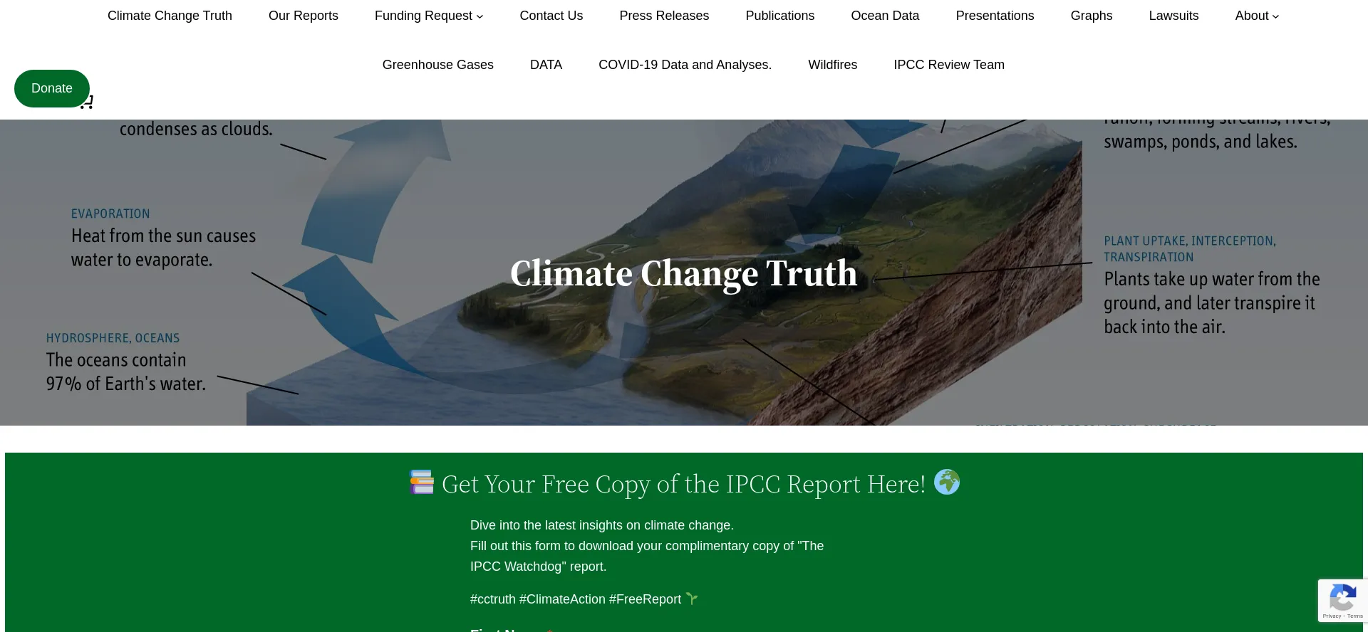 Website screenshot of Cctruth.org