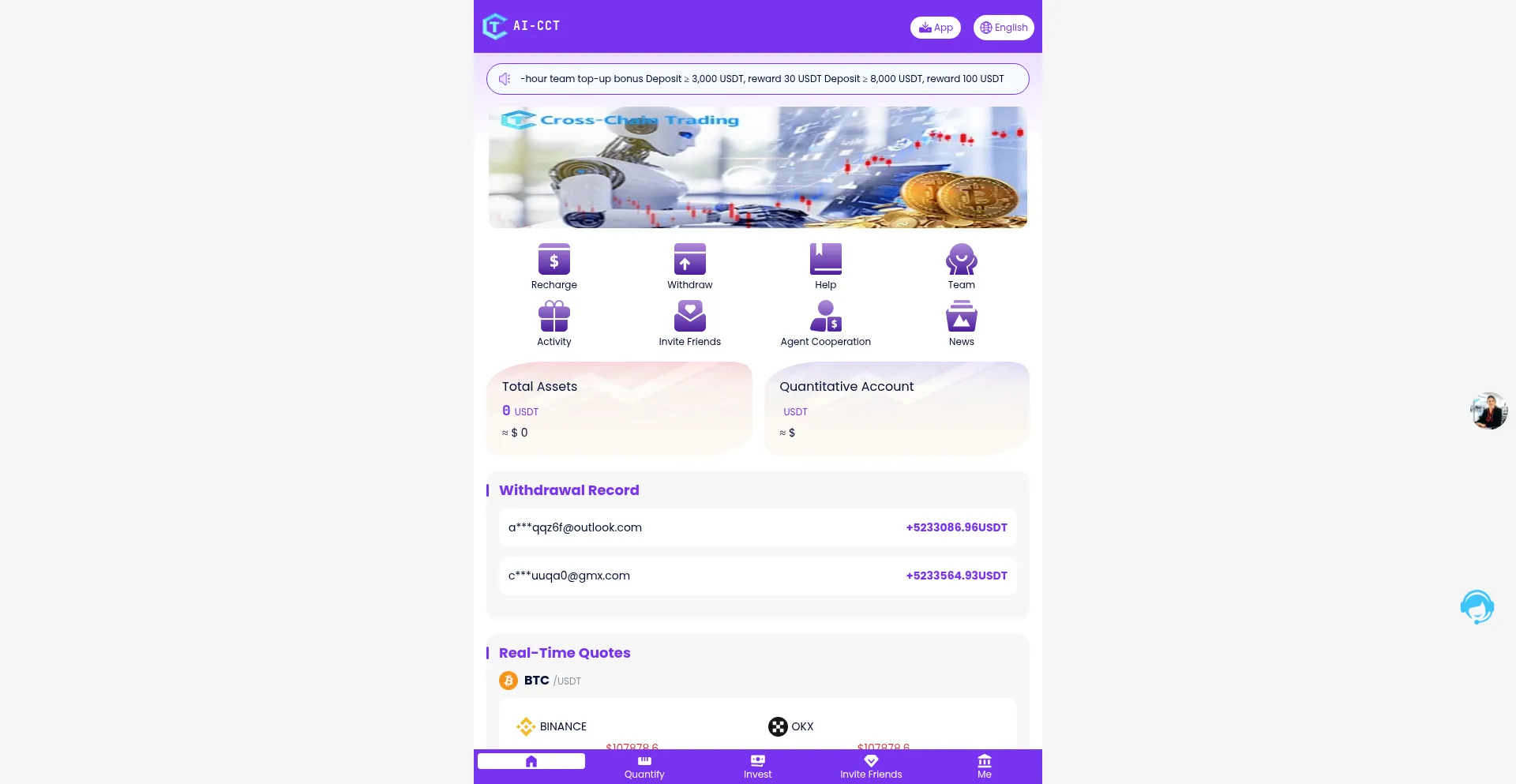 Website screenshot of Ccttt.com