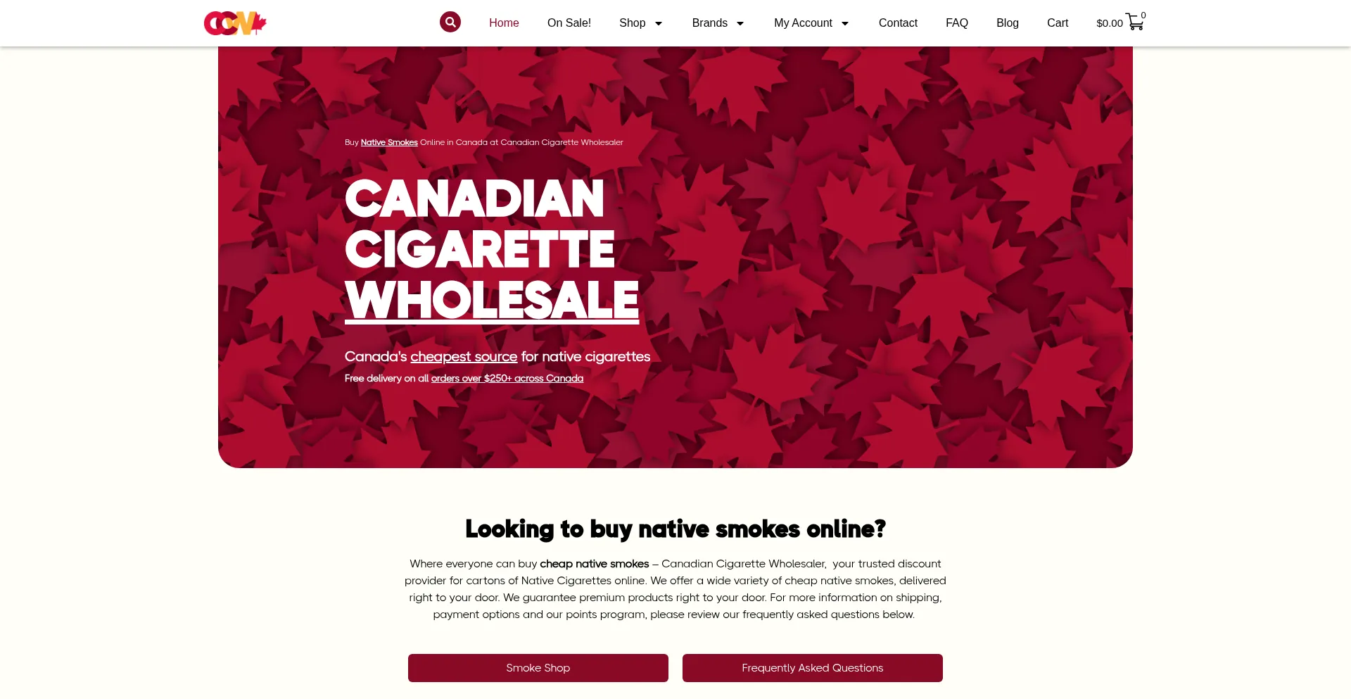 Website screenshot of Ccw.delivery