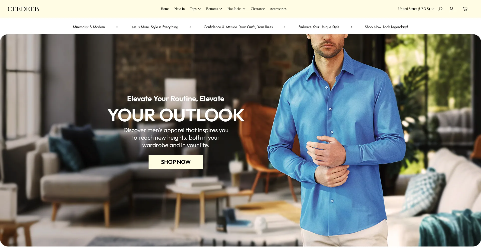 Website screenshot of Ceedeeb.com