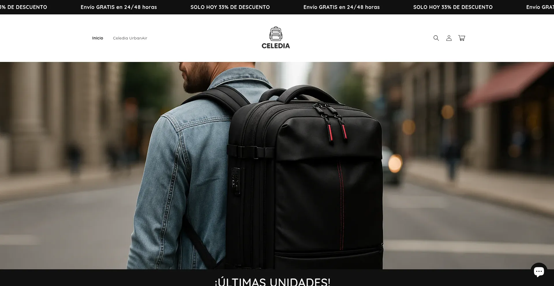 Website screenshot of Celedia.com