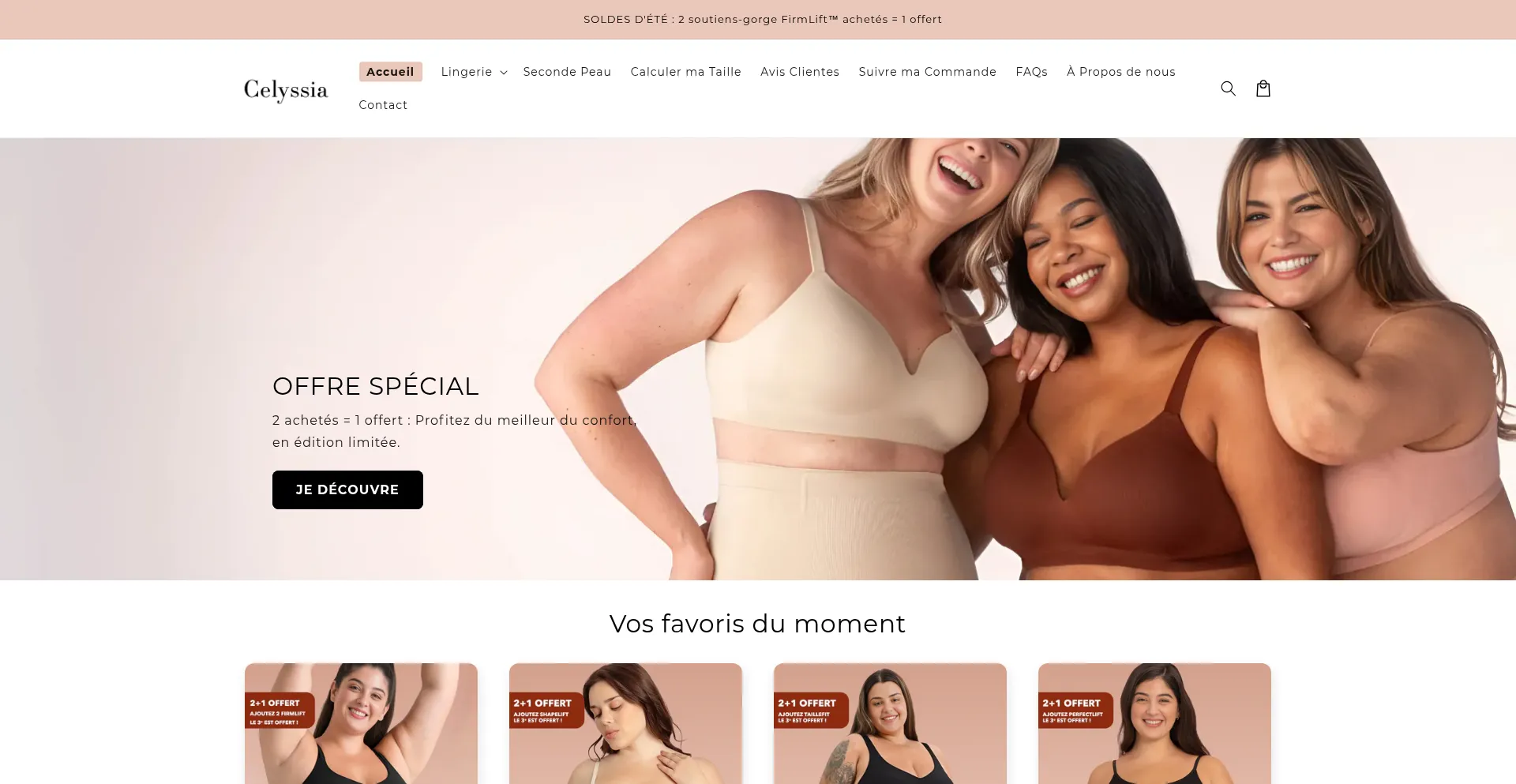 Website screenshot of Celyssia.com