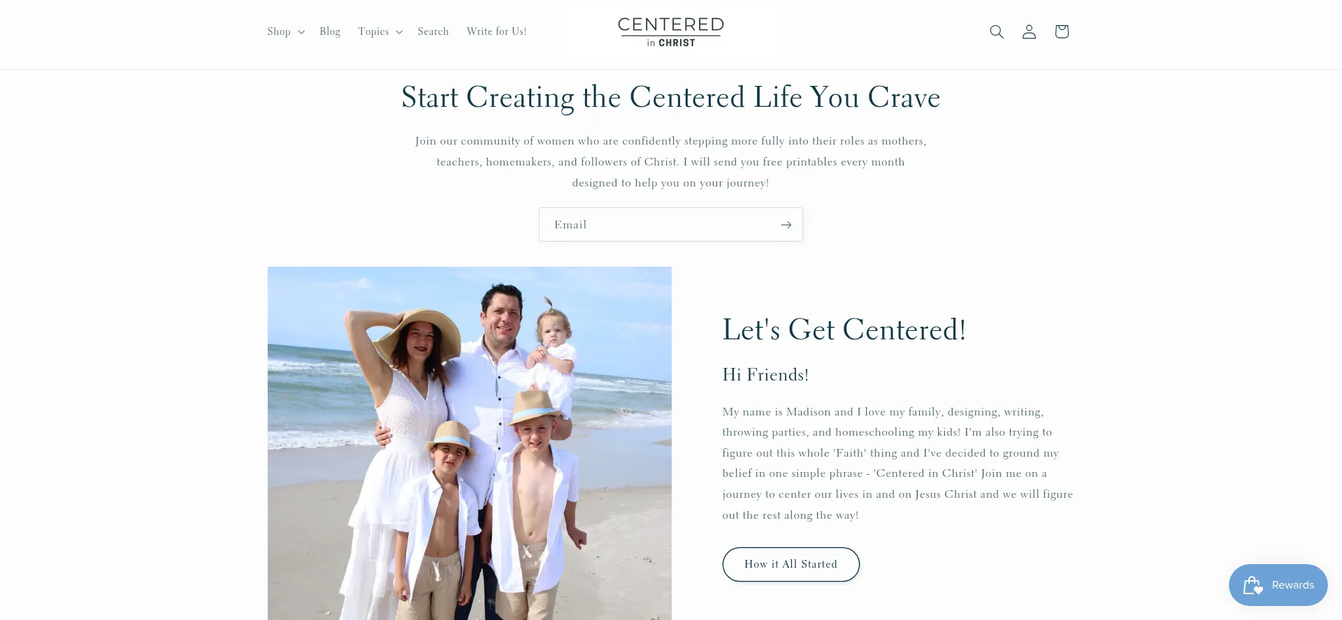 Centeredinchrist.shop