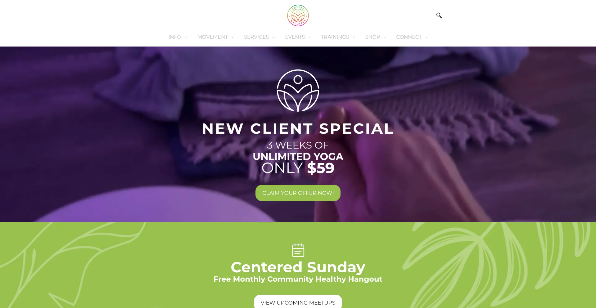 Centeredwellnessandyoga.com