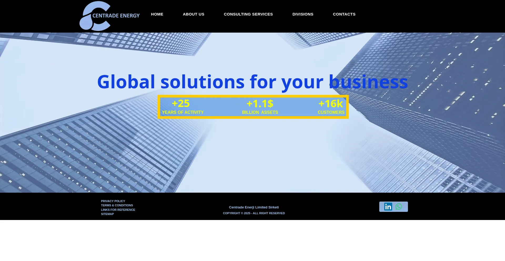Website screenshot of Centradegroup.com
