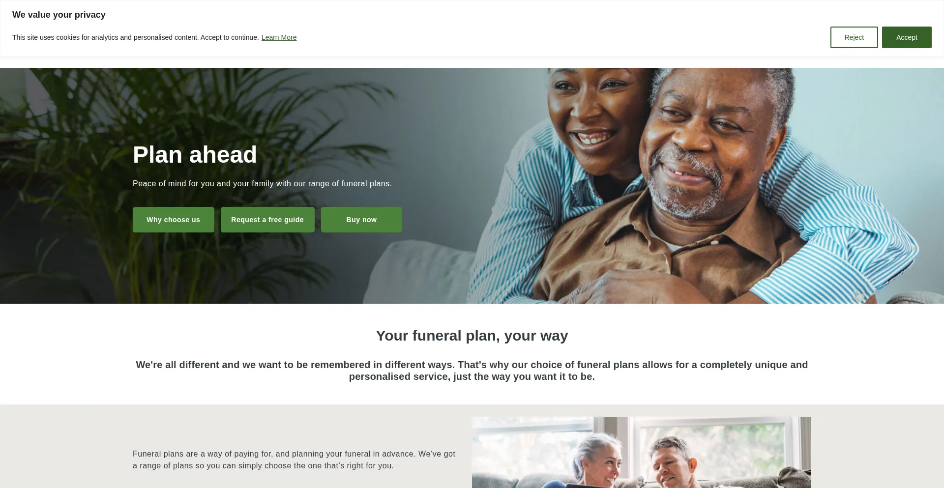 ¿És Seguro y Confiable Centralcoopfuneralplans.co.uk?