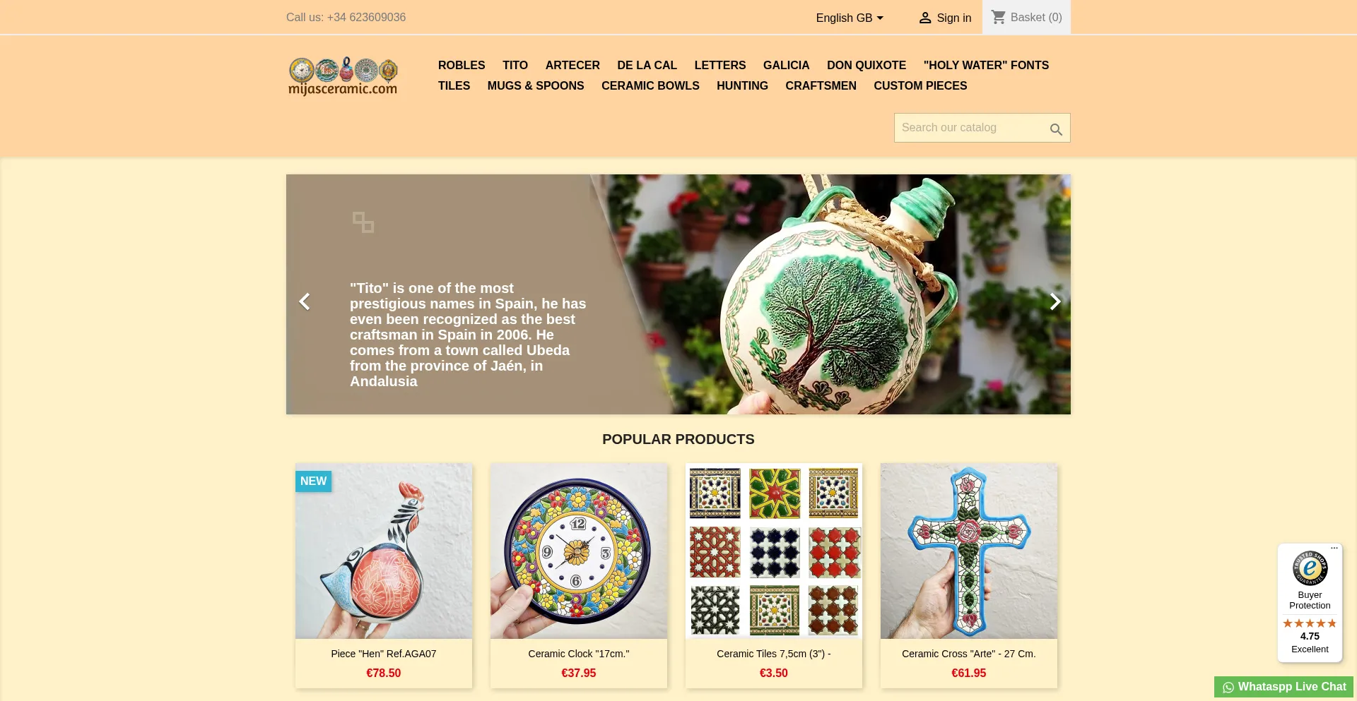 ¿És Seguro y Confiable Ceramicfromspain.com?