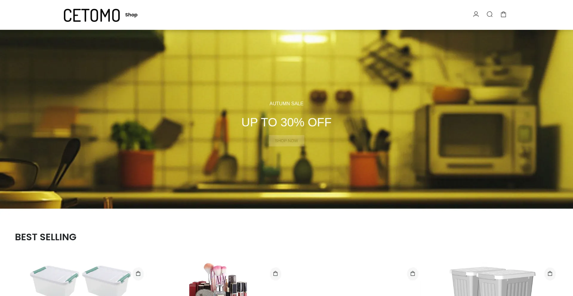 Website screenshot of Cetomoplastics.shop