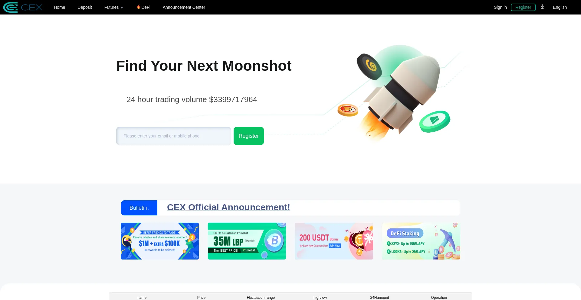 Website screenshot of Cexgff.com
