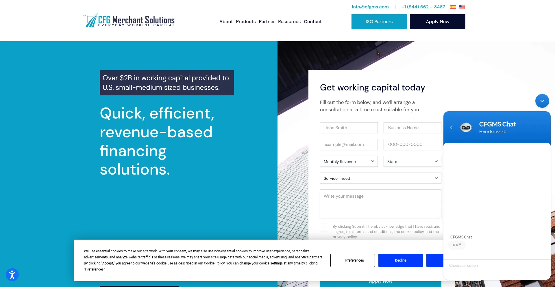 Cfgmerchantsolutions.com Screenshot