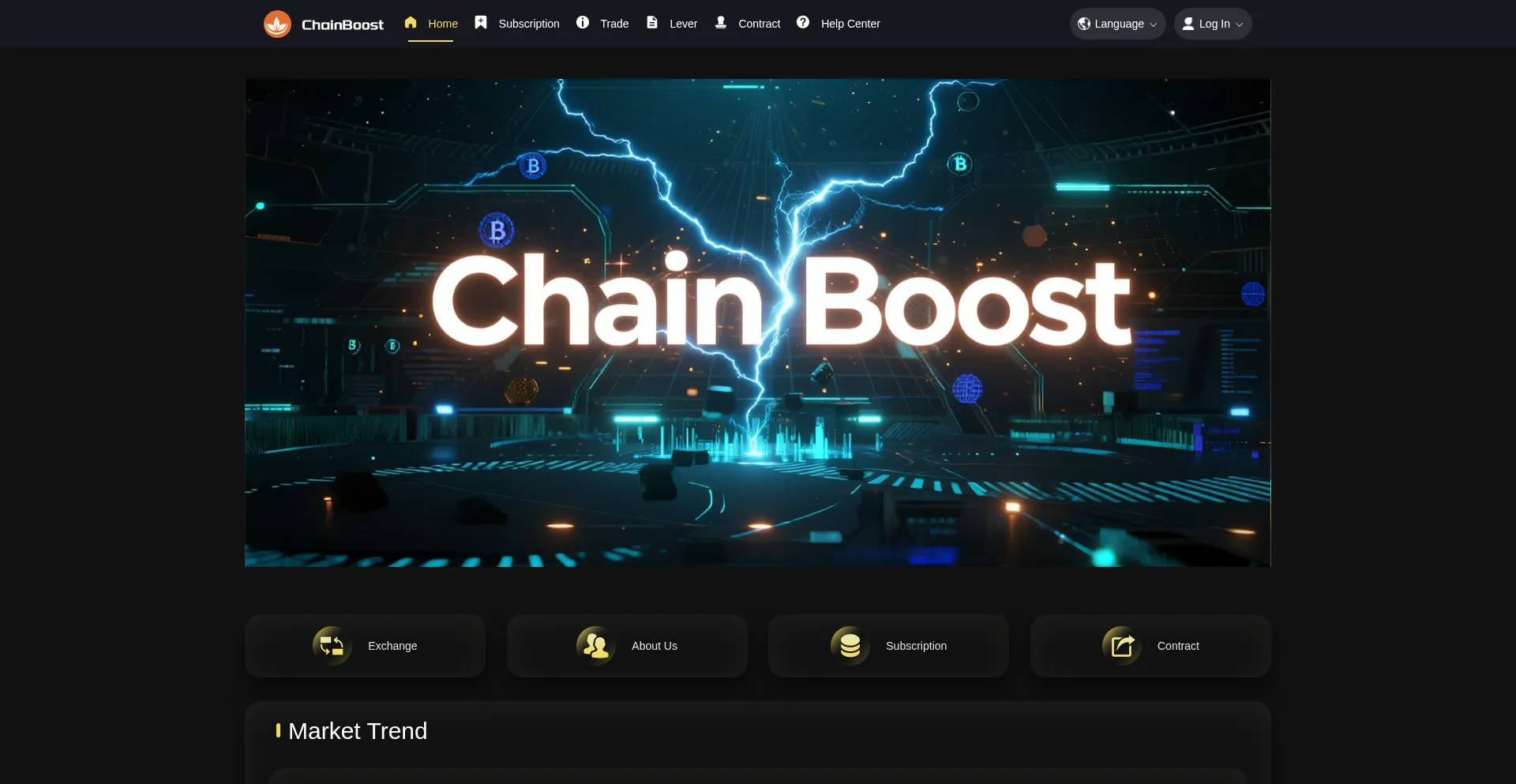 Website screenshot of Chainboost.buzz