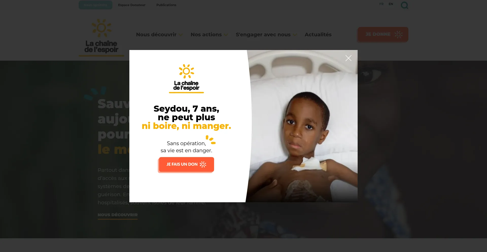Chainedelespoir.org Screenshot