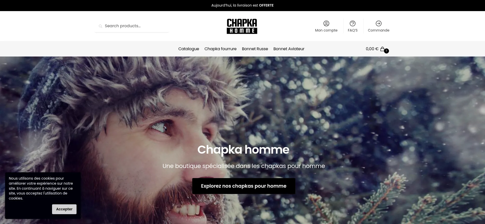 Chapka-homme.fr