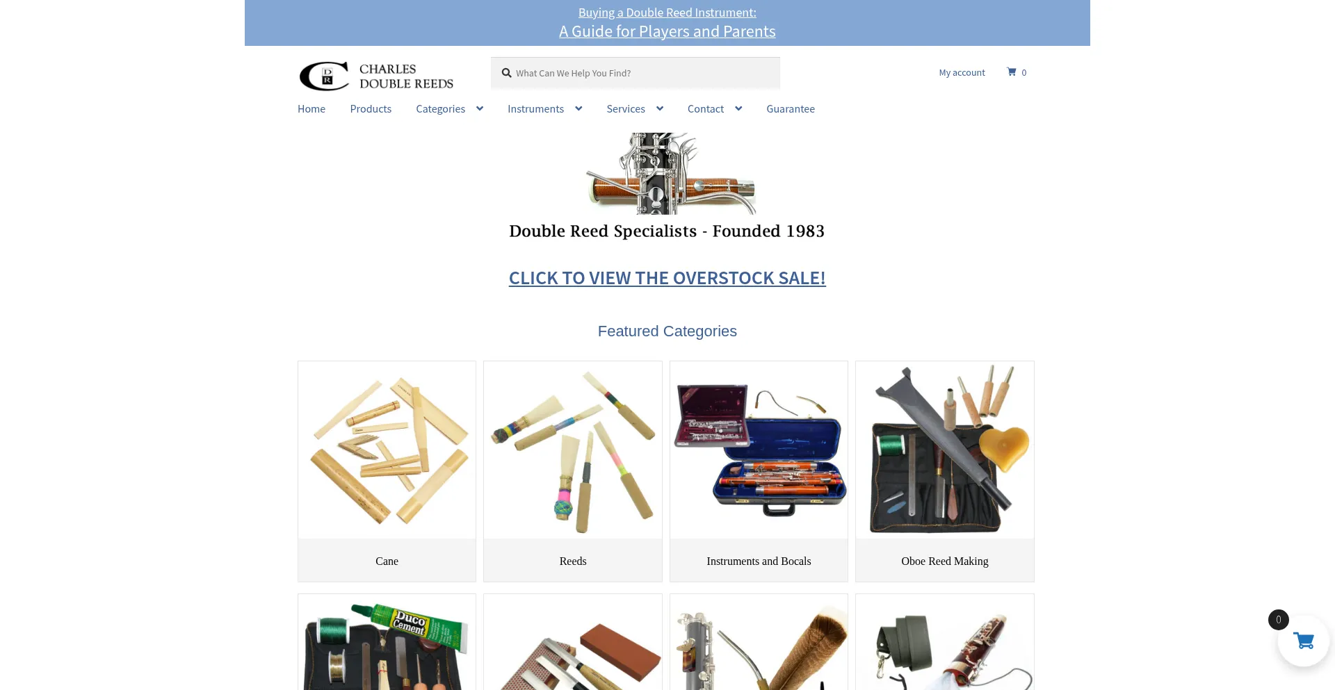 Website screenshot of Charlesmusic.com