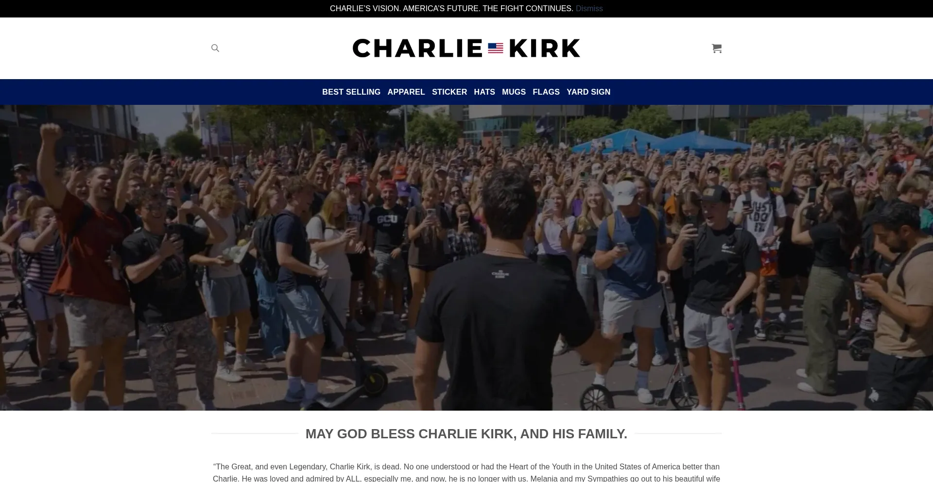 ¿És Seguro y Confiable Charliekirksmerch.com?