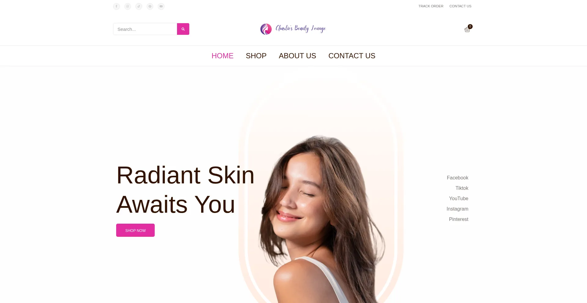 Charliesbeautylounge.com Screenshot