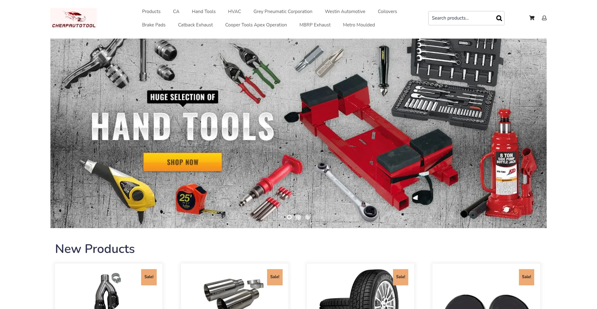 Website screenshot of Cheapautotool.com