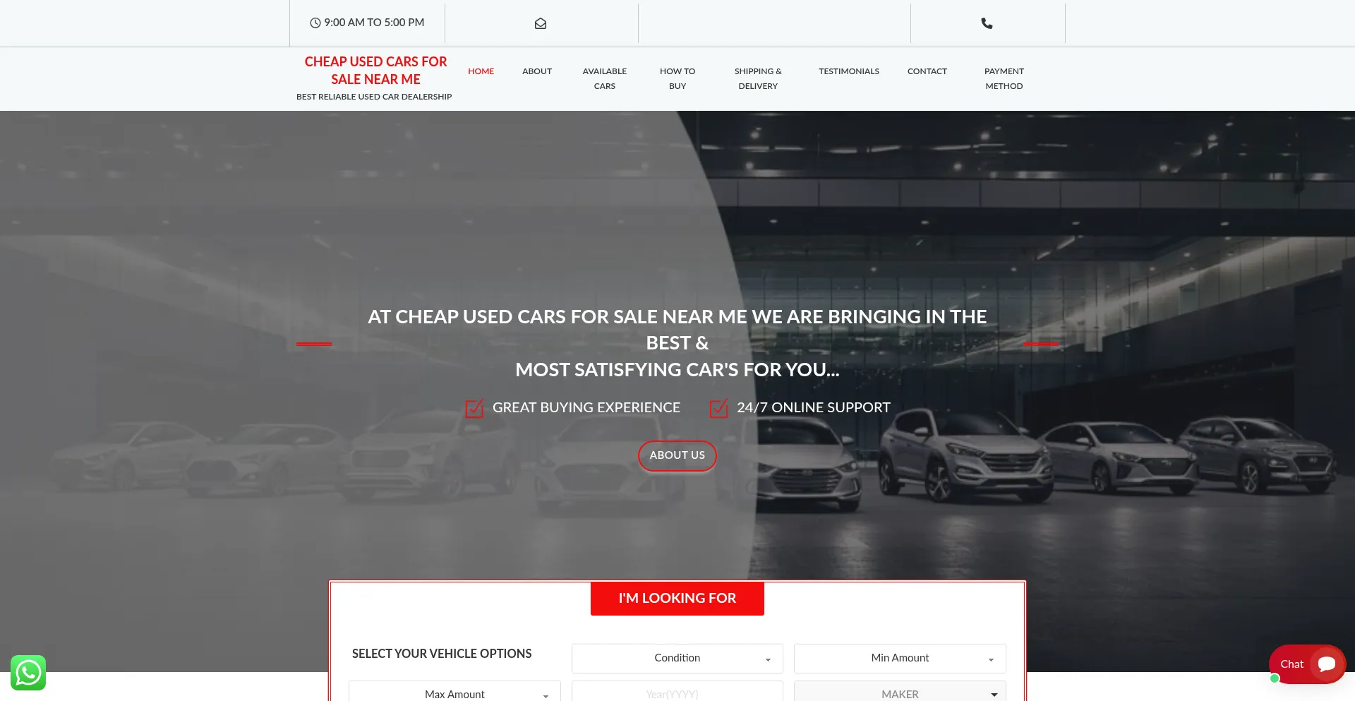 Cheapusedmotors.com Screenshot