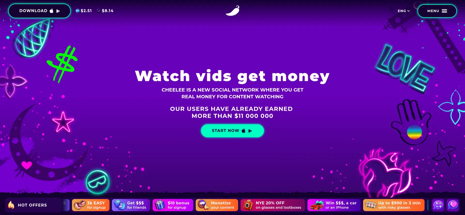 Website screenshot of Cheeleepay.com