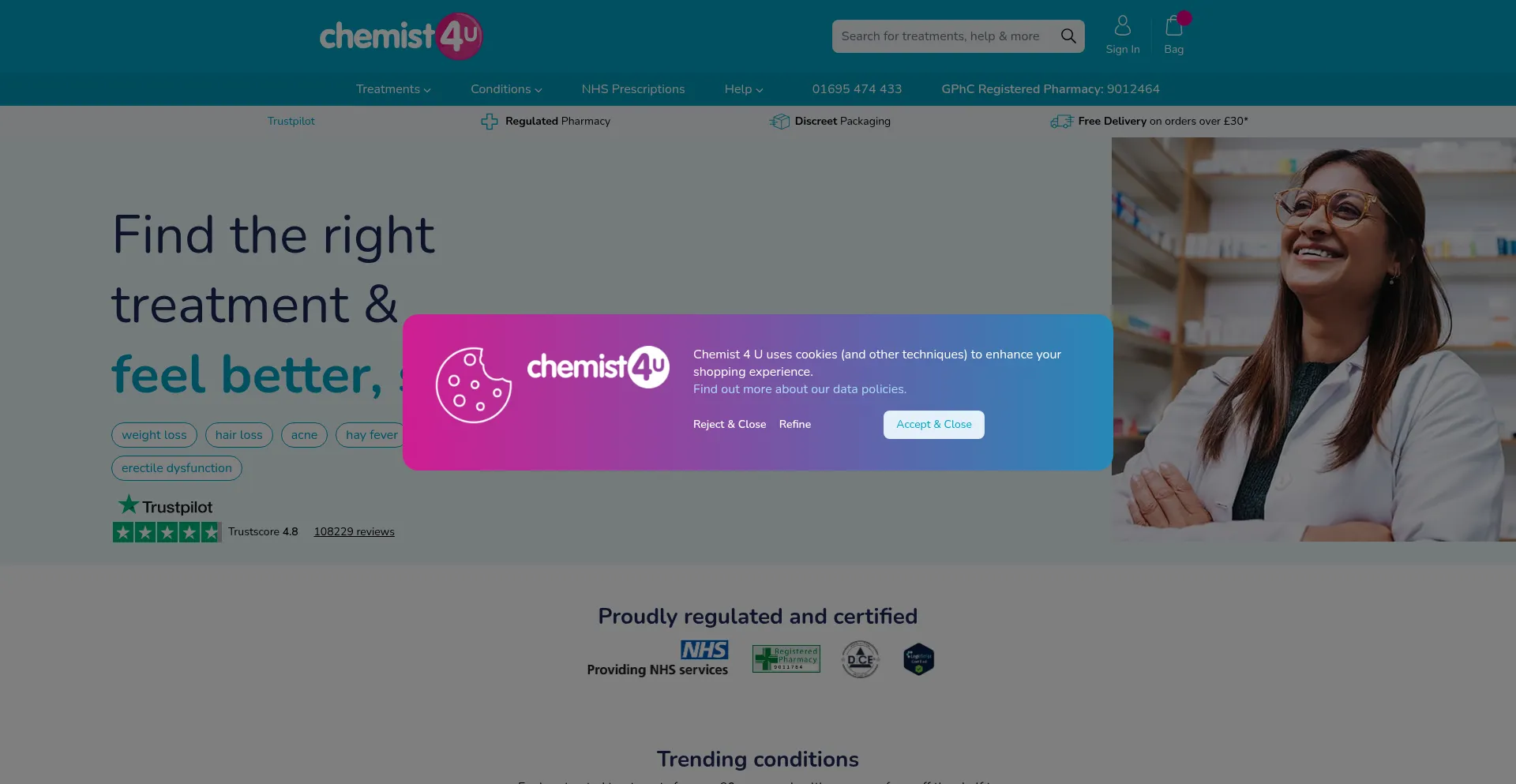 ¿És Seguro y Confiable Chemist-4-u.com?