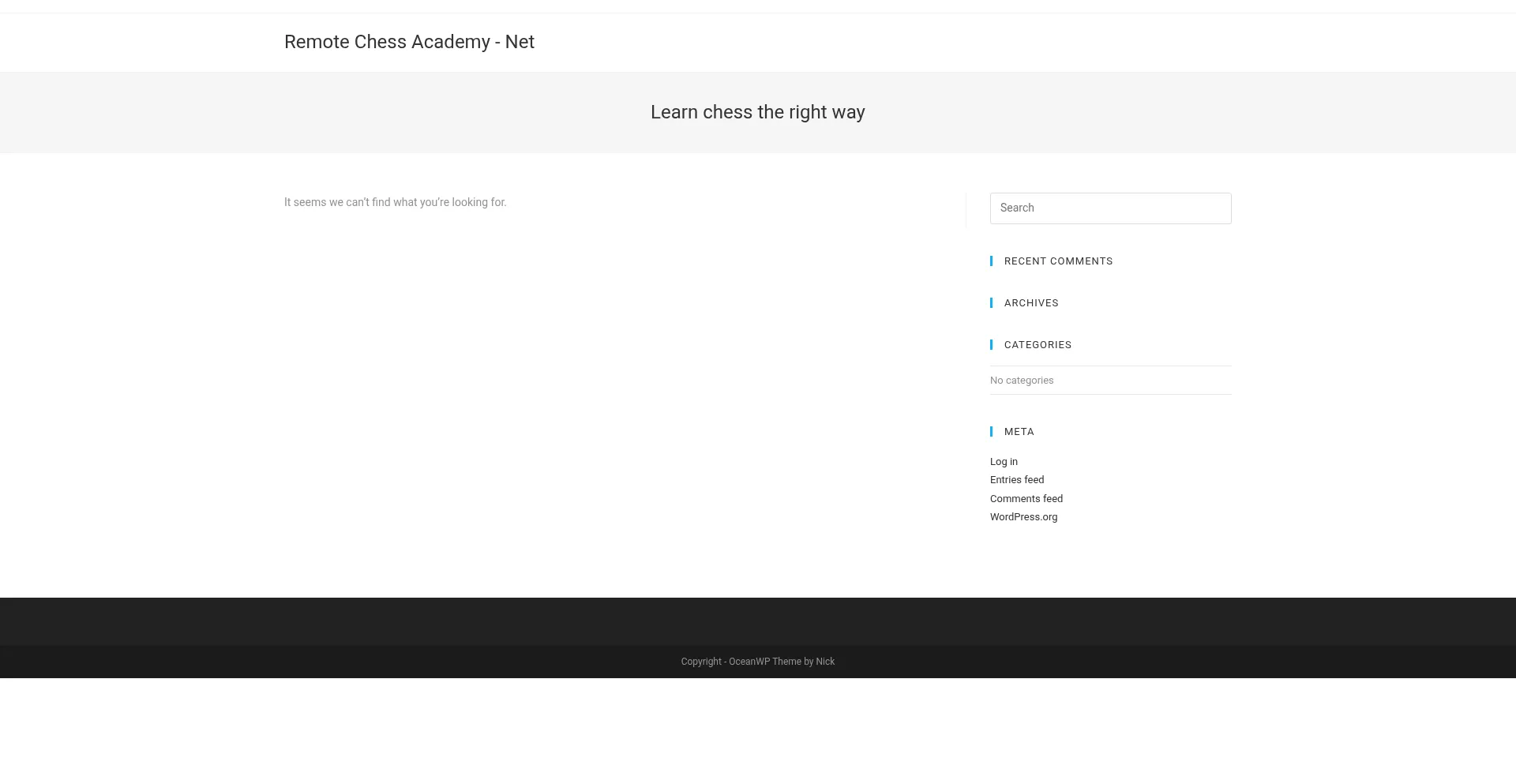 Website screenshot of Chess-teacher.net