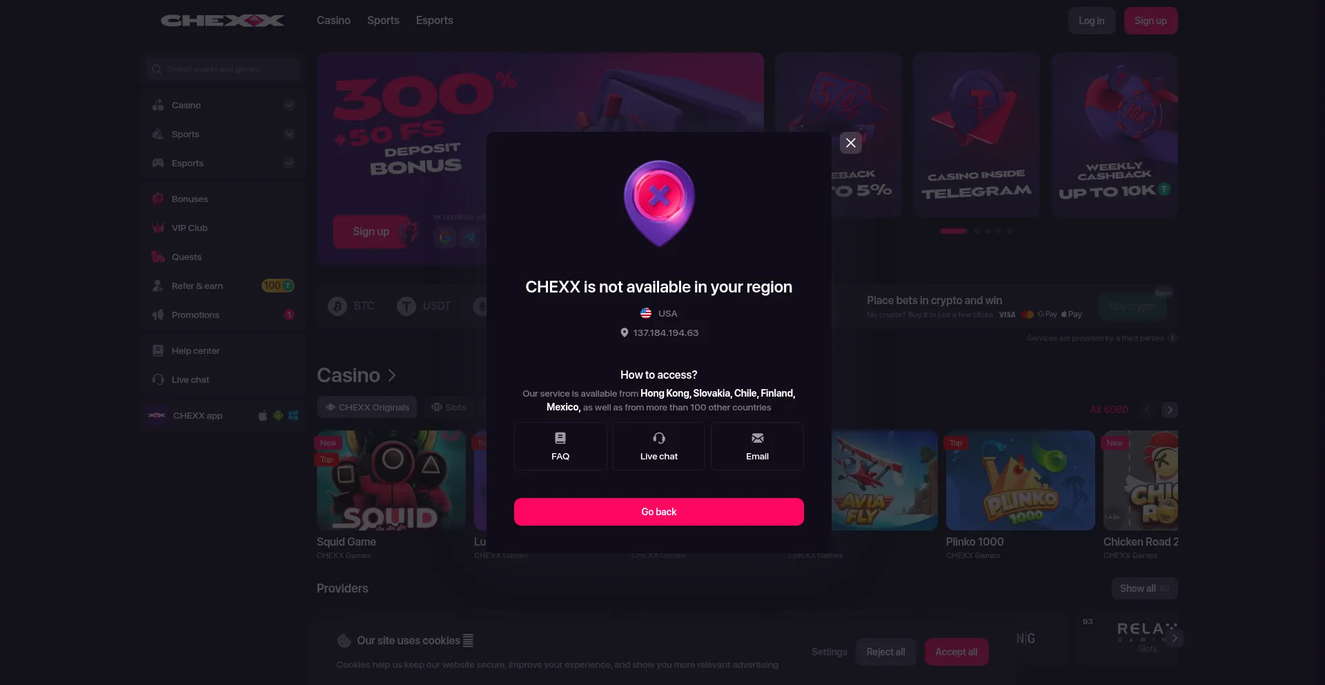 ¿És Seguro y Confiable Chexx.bet?