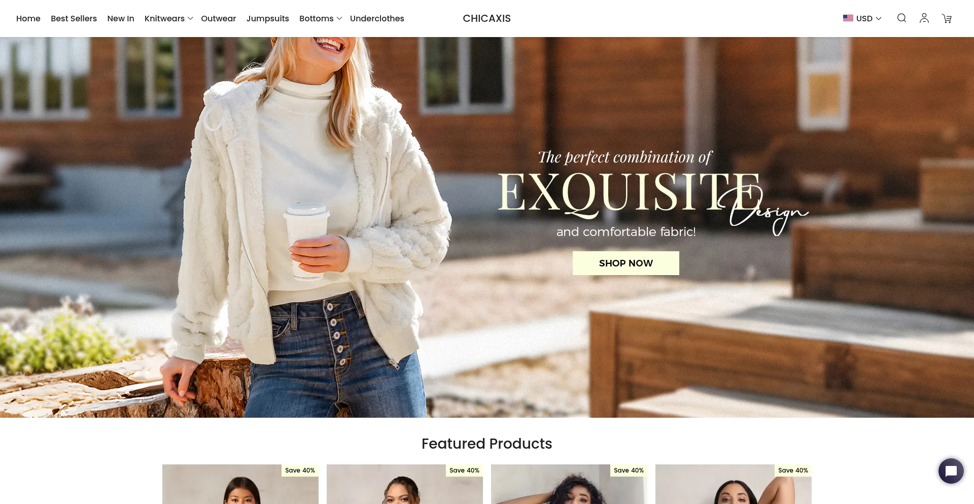 Website screenshot of Chicaxis.com