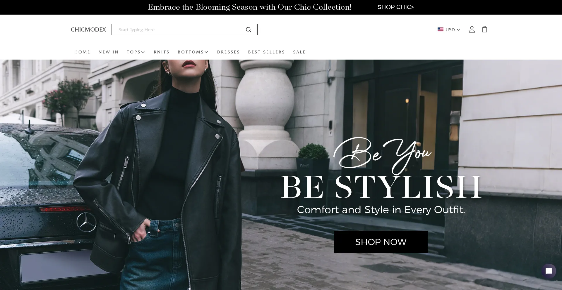 Website screenshot of Chicmodex.com